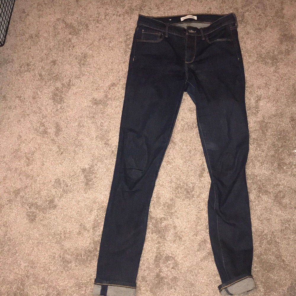 banana republic dark denim jegging
